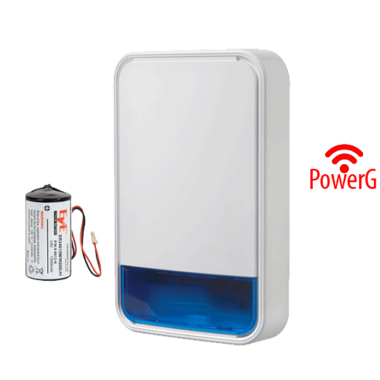Sirena exterior inalámbrica powerg PG9911B BATT DSC 915