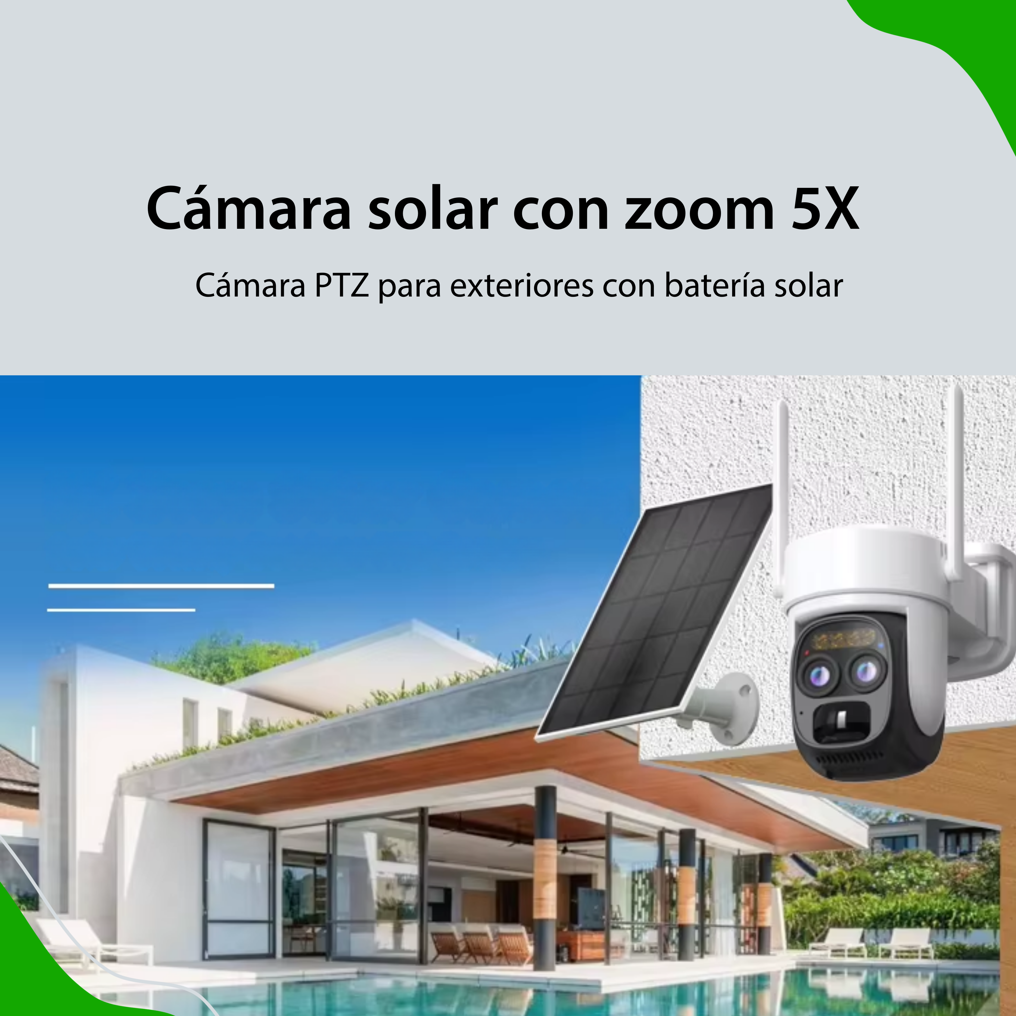 Cámara de Seguridad Solar Vstarcam CB67D O-KAM 5MP PTZ WiFi Cámara de Seguridad Solar Vstarcam CB67D O-KAM 5MP PTZ WiFi