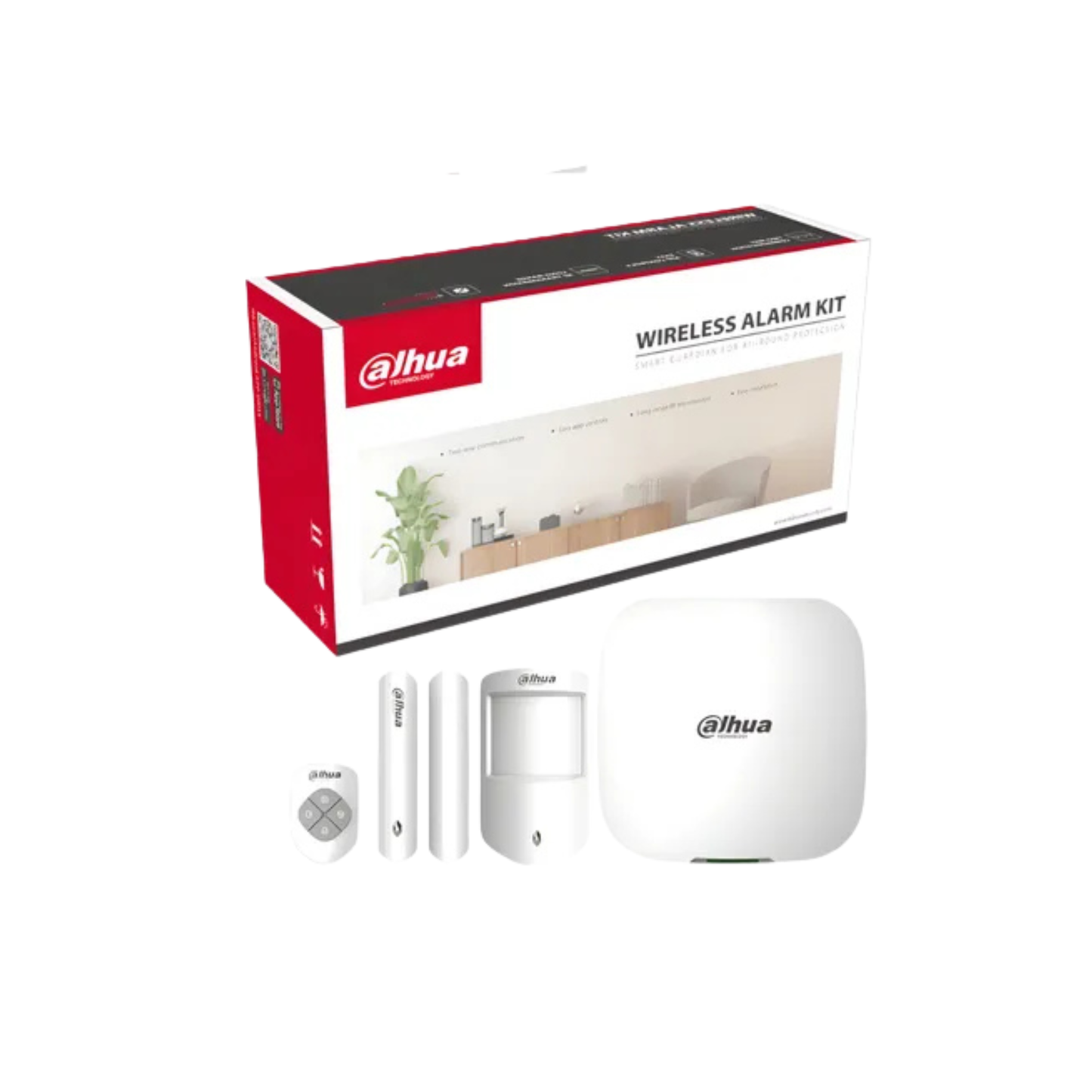 Kit alarma Dahua wifi 3g – 4g panel ethernet, control, pir, contacto ARC3000H-03-FW2