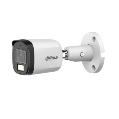 Cámara de Seguridad HDCVI Dahua Bullet Cooper 2MP 1080P con Audio y Luz Dual – HAC-B2A21N-U-IL-A